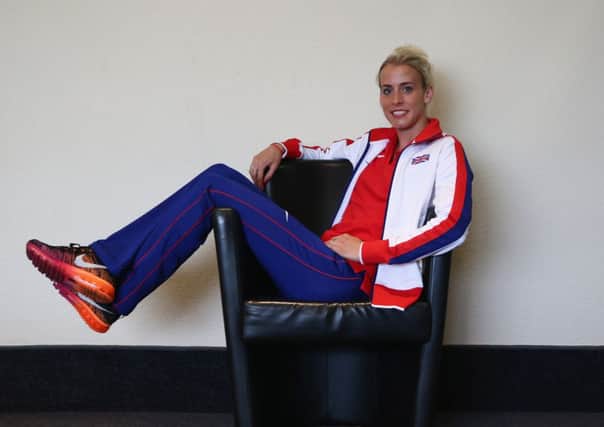 Lynsey Sharp poses as she attends a Great Britain and Northern Ireland team press conference. Picture: PA