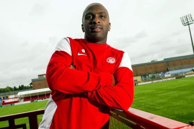 Hamilton striker Jason Scotland. Picture: SNS