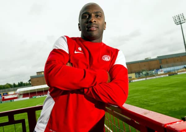 Hamilton striker Jason Scotland. Picture: SNS