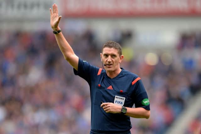 Craig Thomson took charge of Rangers v Hearts at Ibrox on Sunday. Picture: SNS
