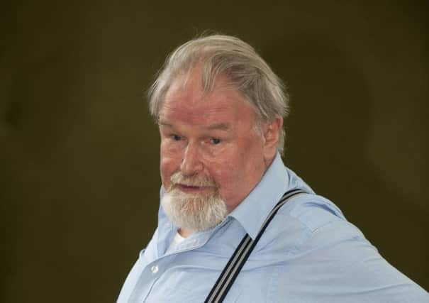 Alasdair Gray cuts an imposing figure at the Edinburgh Book Festival yesterday. Picture: Writers Pictures