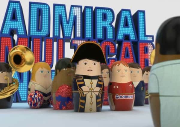The Admiral insurance television advert. Picture: Contributed.