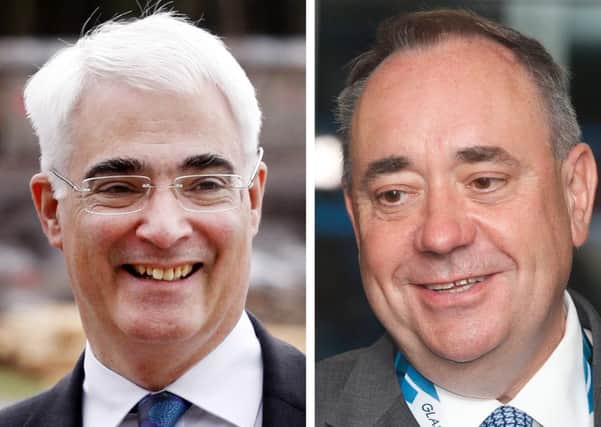 Salmond's inability to provide a plan B on currency has allowed  Darling to capitalise and push the issue further. Picture: PA Wire