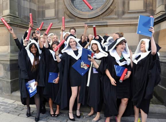 University of Edinburgh students graduate. Picture: TSPL