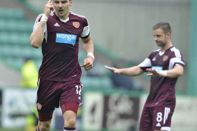 Hearts are seeking additional full-back cover after Callum Paterson's injury. Picture: Ian Rutherford