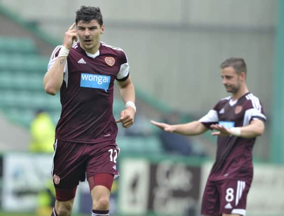 Hearts are seeking additional full-back cover after Callum Paterson's injury. Picture: Ian Rutherford