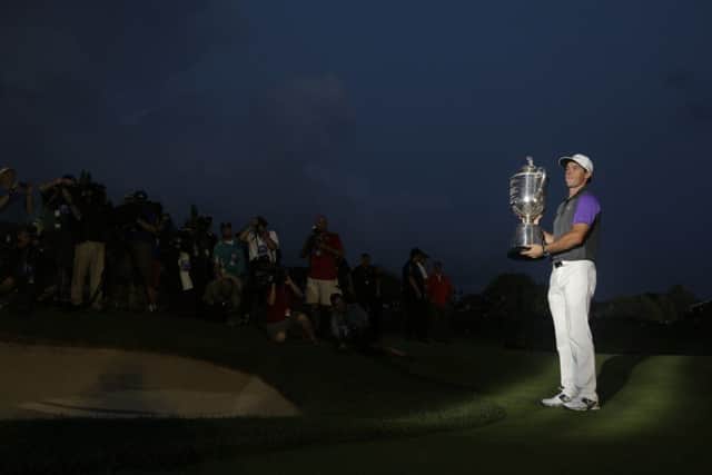 A light in the darkness: Rory McIlroys epic last-round battle to win the US PGA illuminated the tournament but also demonstrated TV has too much power. Photograph: Jeff Roberson/AP