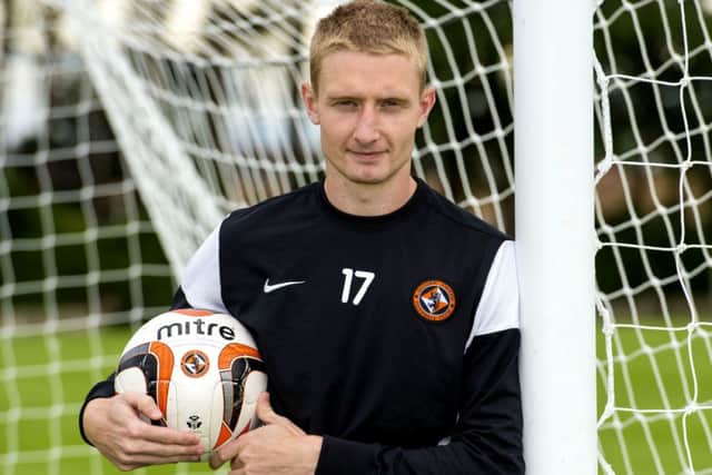 Dundee United's Chris Erskine looks ahead to his side's weekend trip to Celtic Park. Picture: SNS