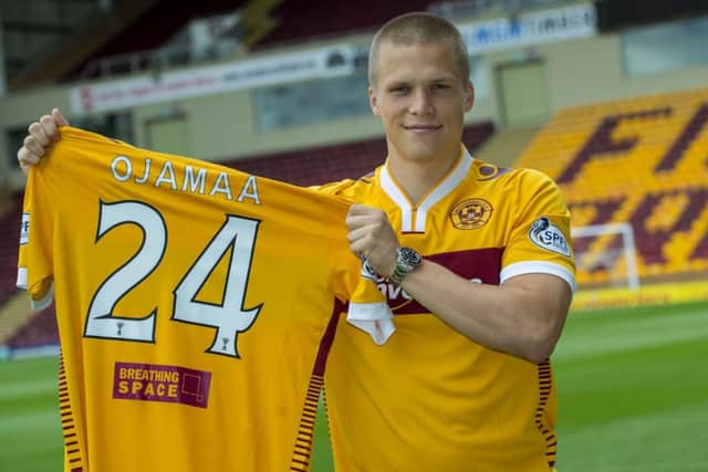 Delighted frontman Henrik Ojamaa has re-joined Motherwell on a six month loan deal. Picture: SNS