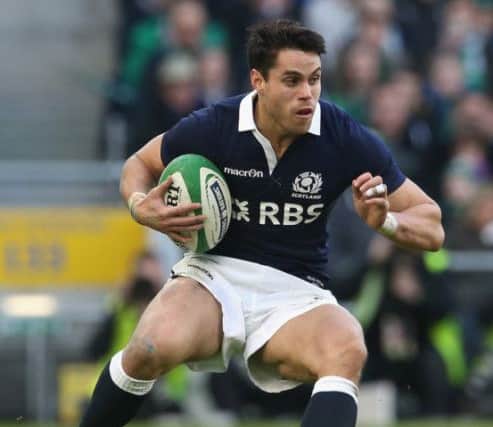 Scotland winger Sean Maitland qualifies to play Olympic sevens for New Zealand but not GB. Picture: Getty