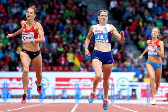 Eilidh Child wins the women's 400m hurdles in Zurich. Picture: Getty