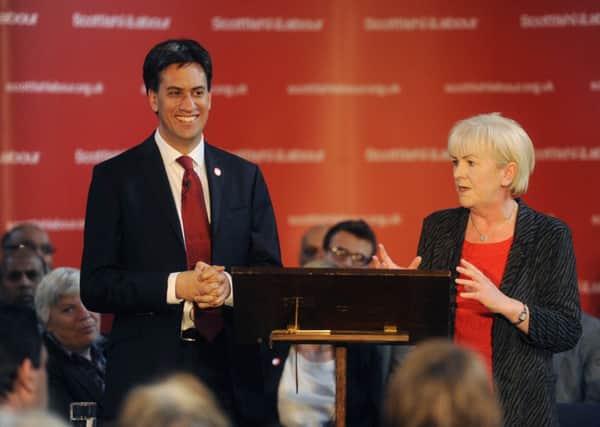 Labour leader Ed Miliband with her Scottish Labour counterpart Johann Lamont. Picture: Greg Macvean