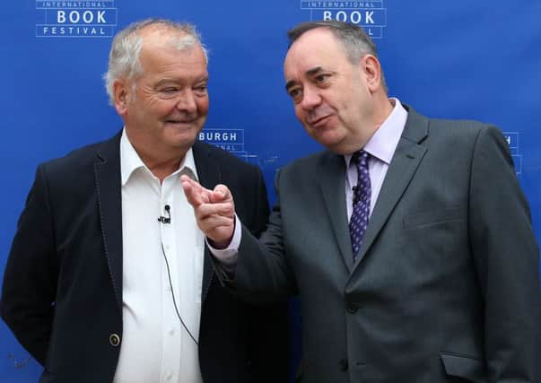 Sir Tom Devine (left) with First Minister Alex Salmond at this year's Edinburgh International Book Festival. Picture: PA