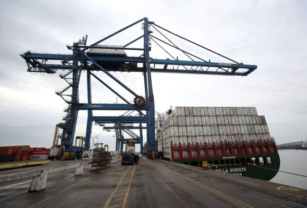 Tilbury docks had resumed business as usual yesterday. Picture: PA