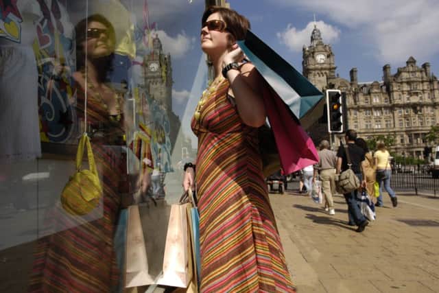 Last month proved to be a shot of sunshine for many of Scotlands high streets. Picture: Phil Wilkinson