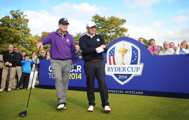 Ryder Cup captains Paul McGinley and Tom Watson. Picture: Jane Barlow