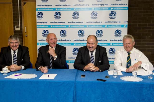 Sir Moir Lockhead, Ian Rankin, Mark Dodson and Ed Crozier hold their AGM at the Herriot-Watt University. Picture: SNS