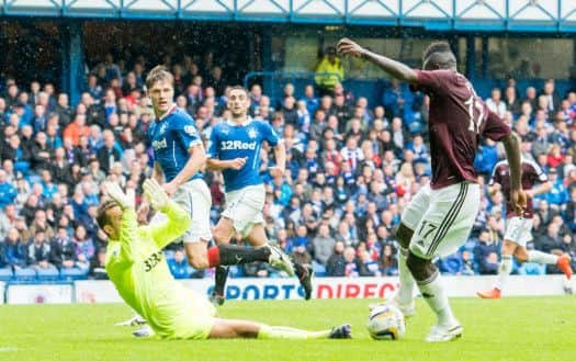 The Rangers' number one injured his shoulder against Falkirk on Friday. Picture: Ian Georgeson