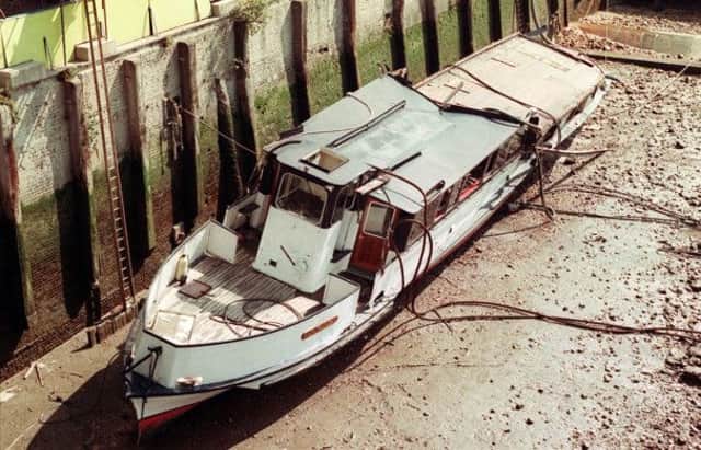 On this day in 1989, 51 people partying on the Thames pleasure cruiser Marchioness drowned when it was hit by a dredger. Picture: PA