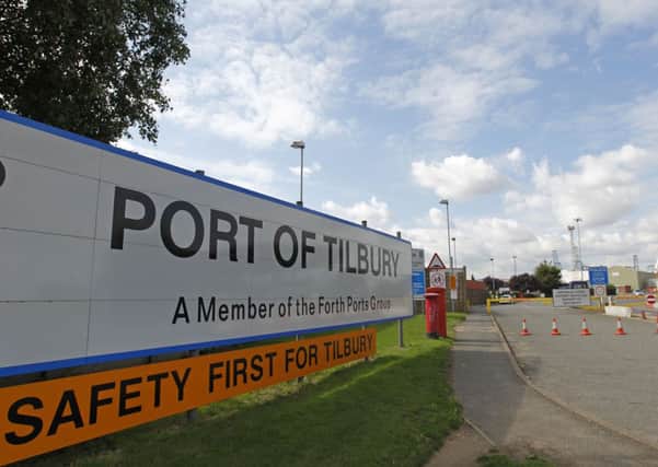 Tilbury Docks where one man was found dead and 19 people, including seven children, were taken to hospital. Picture: Getty