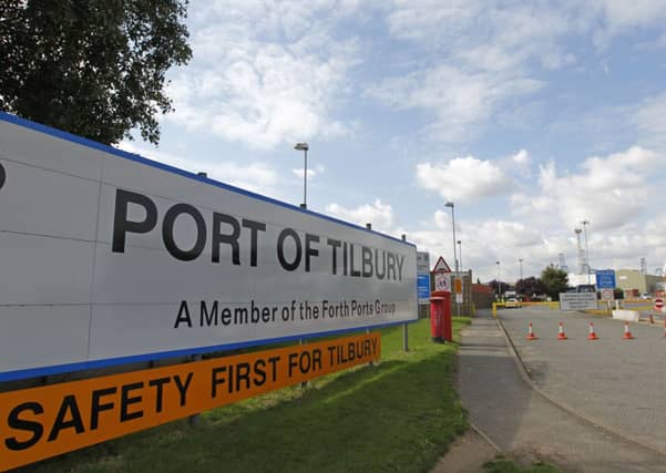 Tilbury Docks where one man was found dead and 19 people, including seven children, were taken to hospital. Picture: Getty