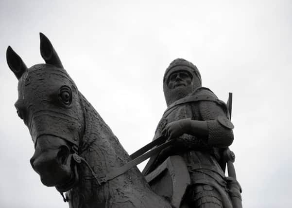 A statue of Robert the Bruce at Bannockburn. Picture: John Devlin