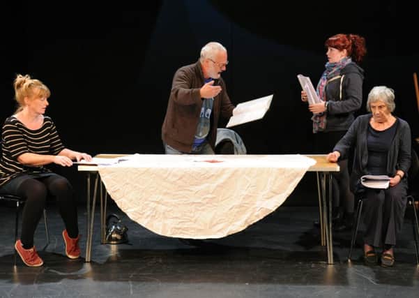 The cast of Broth bring Tim Primroses script to life in the Traverse Breakfast Plays. Picture: Lisa Ferguson