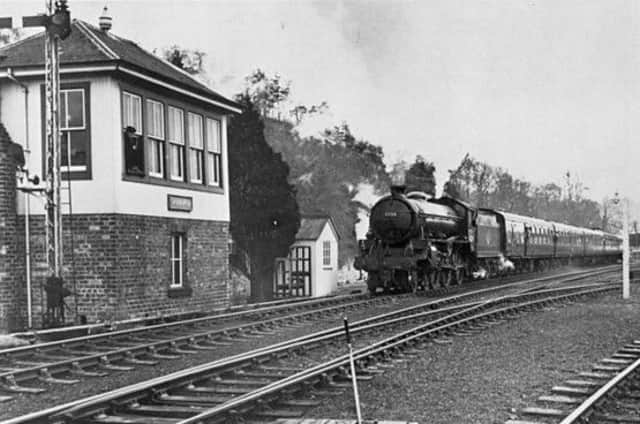 Steam trains were a common sight on the Borders Railway line before it closed 46 years ago