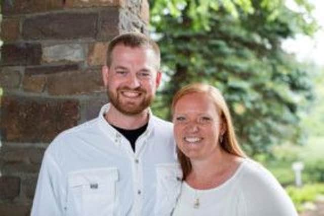 Thrilled to be alive: Kent Brantly with his wife, Amber. Picture: AP