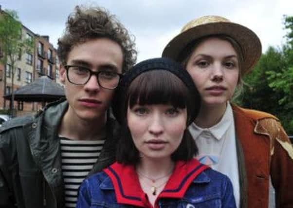 Olly Alexander, Emily Browning and Hannah Murray in the film God Help the Girl, written and directed by Stuart Murdoch. Picture: Getty