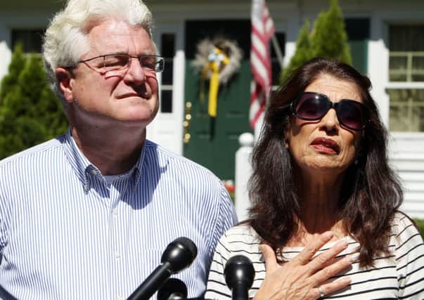 John and Diane Foley spoke on television about their ordeal. Picture: AP