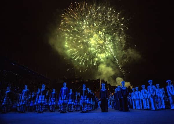 Every night, at 22:30 hours, the Royal Edinburgh Military Tattoo celebrates the end of its daily armed forces love-in with a fireworks display. Picture: TSPL