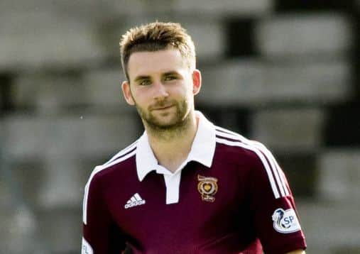 James Keatings made sure he got the match ball after scoring a hattrick. Picture: SNS