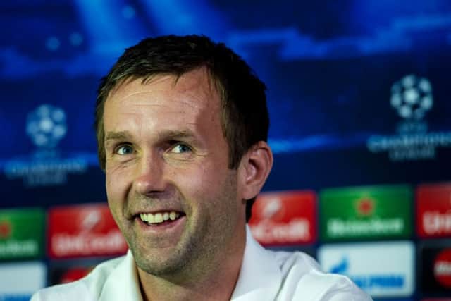 Celtic manager Ronny Deila speaks to the press ahead of his side's clash with NK Maribor. Picture: SNS