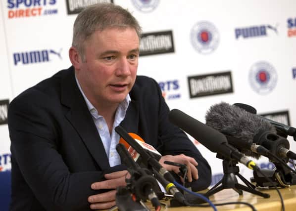 Ally McCoist: Defended stance. Picture: Rangers FC/PA