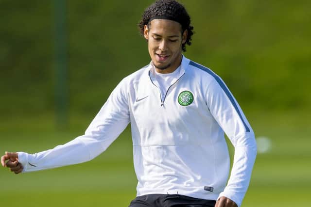 Virgil Van Dijk is enjoying life at Celtic and has attracted interest from a host of clubs. Picture: SNS