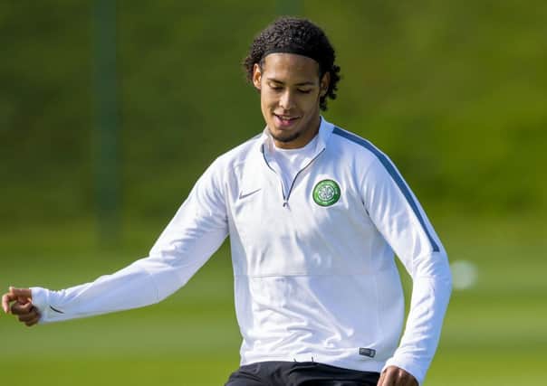 Virgil Van Dijk is enjoying life at Celtic and has attracted interest from a host of clubs. Picture: SNS