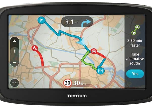 The TOMTOM G0 60 offers widescreen convenience