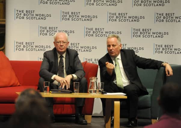 Former Labour first minister Jack McConnell and former deputy first minister Jim Wallace. Picture: Julie Bull