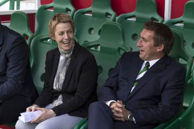 Hibs chief executive Leeann Dempster has endured a testing agenda since appointing Alan Stubbs. Picture: SNS