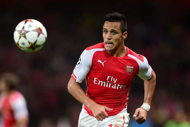 Alexis Sanchez: Winning goal. Picture: PA