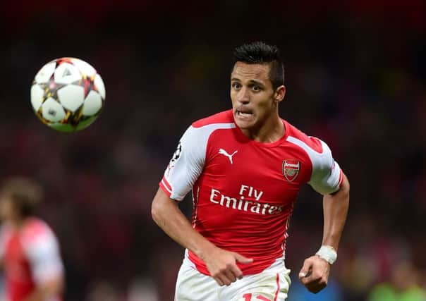 Alexis Sanchez: Winning goal. Picture: PA