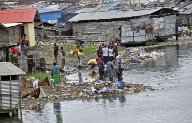 West Point, an area of Monrovia, Liberia, that has been hit hard by the Ebola virus. Picture: AP