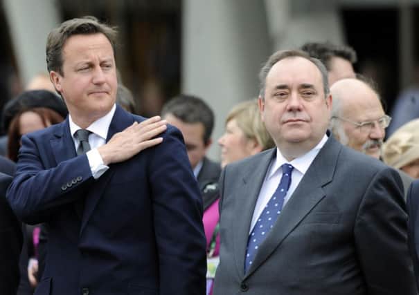 David Cameron and Alex Salmond are hitting the referendum campaign trail. Picture: Greg Macvean