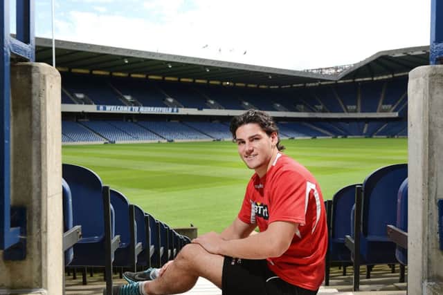 Sam Hidalgo-Clyne at Murrayfield, where he hopes to establish himself as Edinburghs No.9, then aim for the Scotland squad. Photograph: Neil Hanna