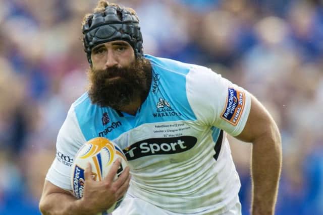 Josh Strauss in action for Glasgow Warriors. Picture: SNS
