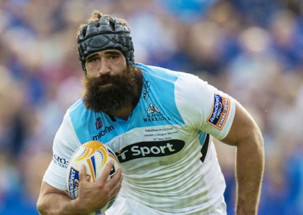 Josh Strauss in action for Glasgow Warriors. Picture: SNS