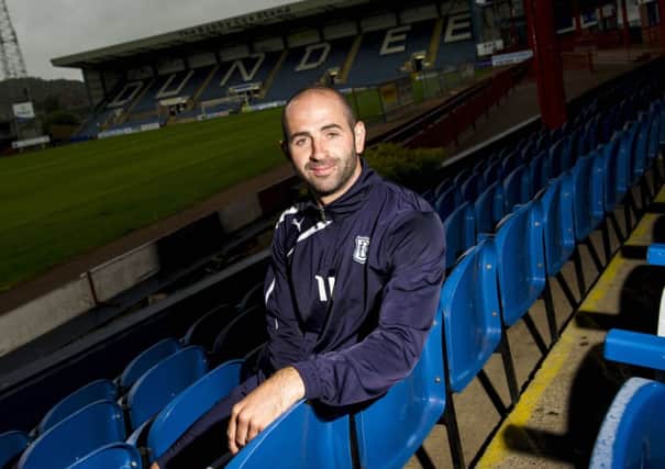 Dundee striker Gary Harkins is confident his side are ready for the challenge of facing the Champions, especially if old team-mate Leigh Griffiths wont feature. Photograph: Craig Foy/SNS