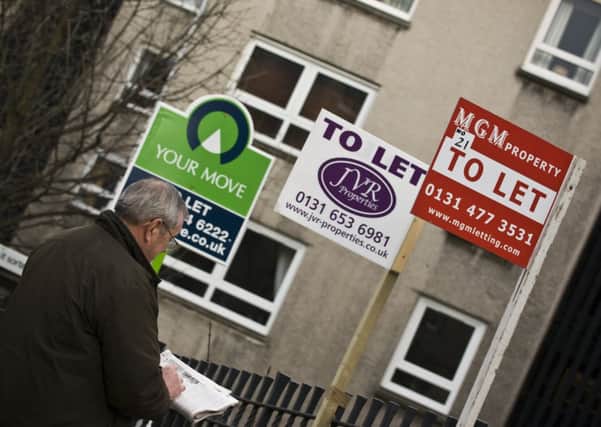 The rise in cost of rented accommodation in Scotland has been attributed to higher demand. Picture: Ian Georgeson