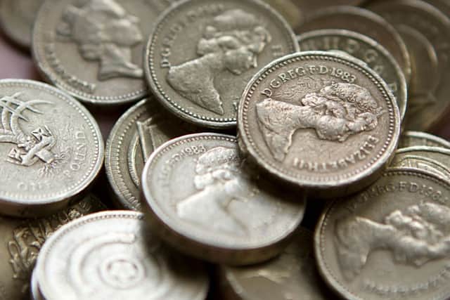 One pound coins. Picture: PA